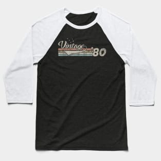 Vintage 1980 Design 40 Years Old 40th birthday Baseball T-Shirt